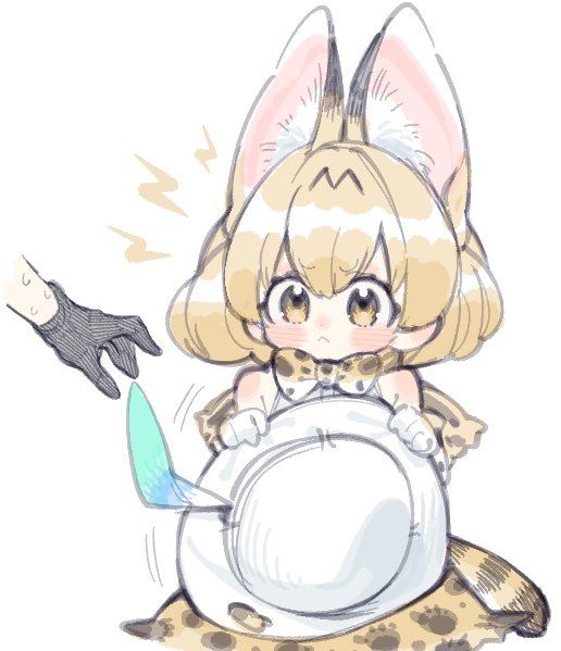 serval and kaban (kemono friends) drawn by notora