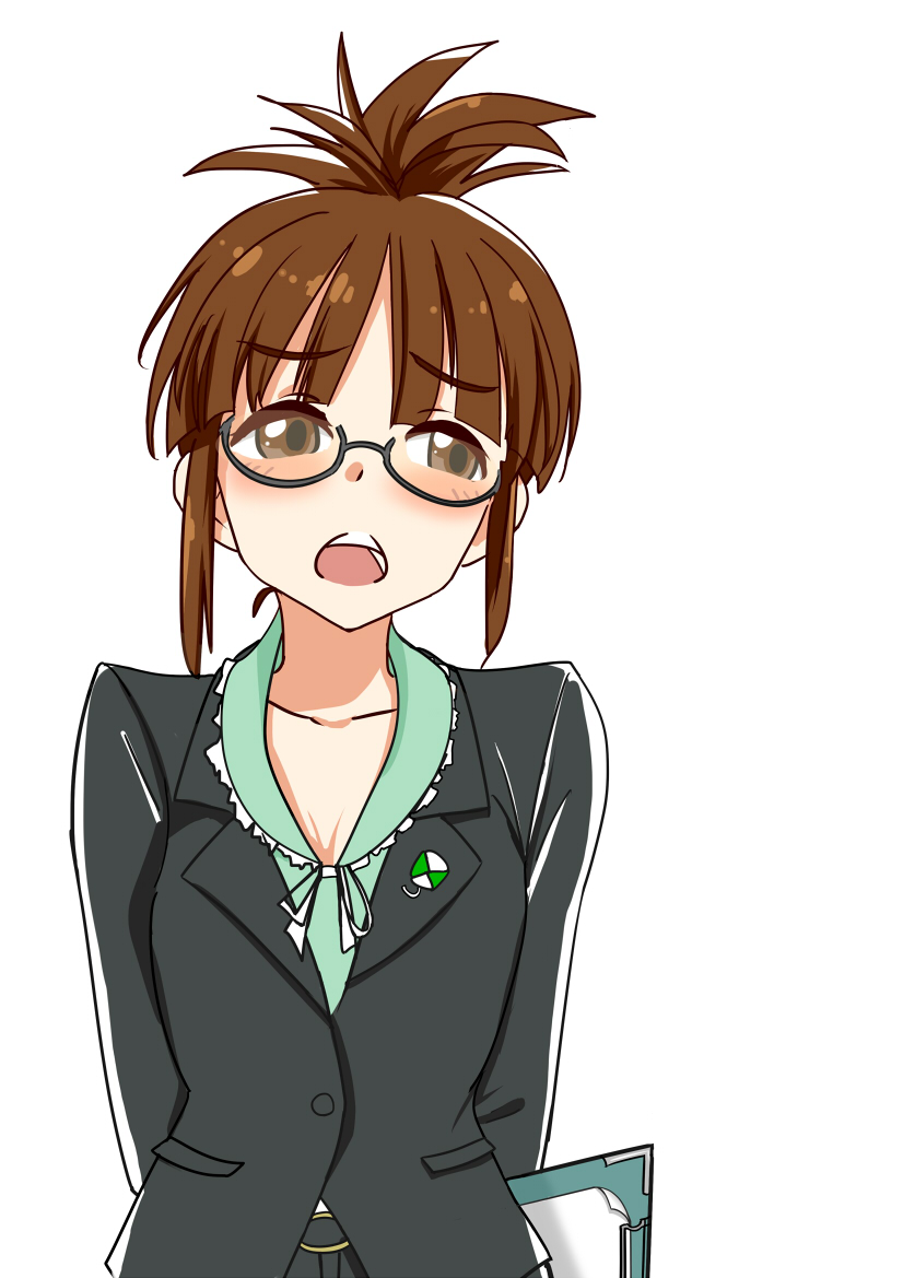 akizuki ritsuko (idolmaster and 2 more) drawn by pasukii