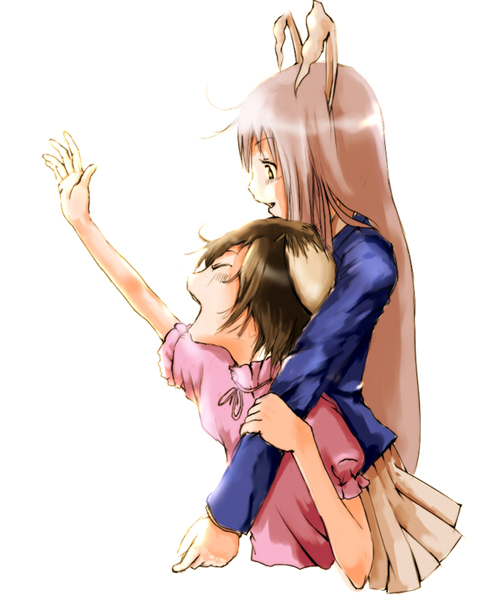 reisen udongein inaba and inaba tewi (touhou) drawn by yae_(mono110)