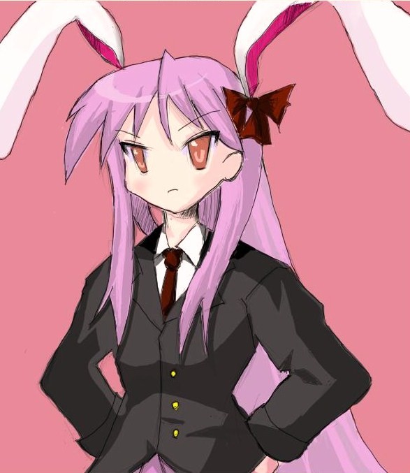 reisen udongein inaba and hiiragi kagami (touhou and 1 more) drawn by afterdark