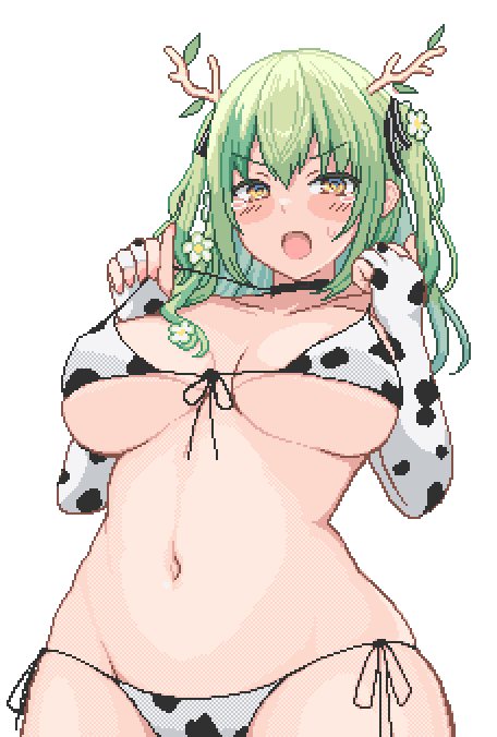 ceres fauna (hololive and 1 more) drawn by zou_eita