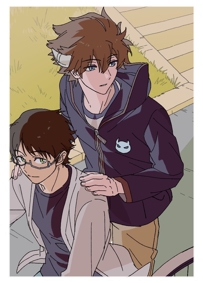mikumo osamu and hyuse (world trigger) drawn by nocchan_chicchi