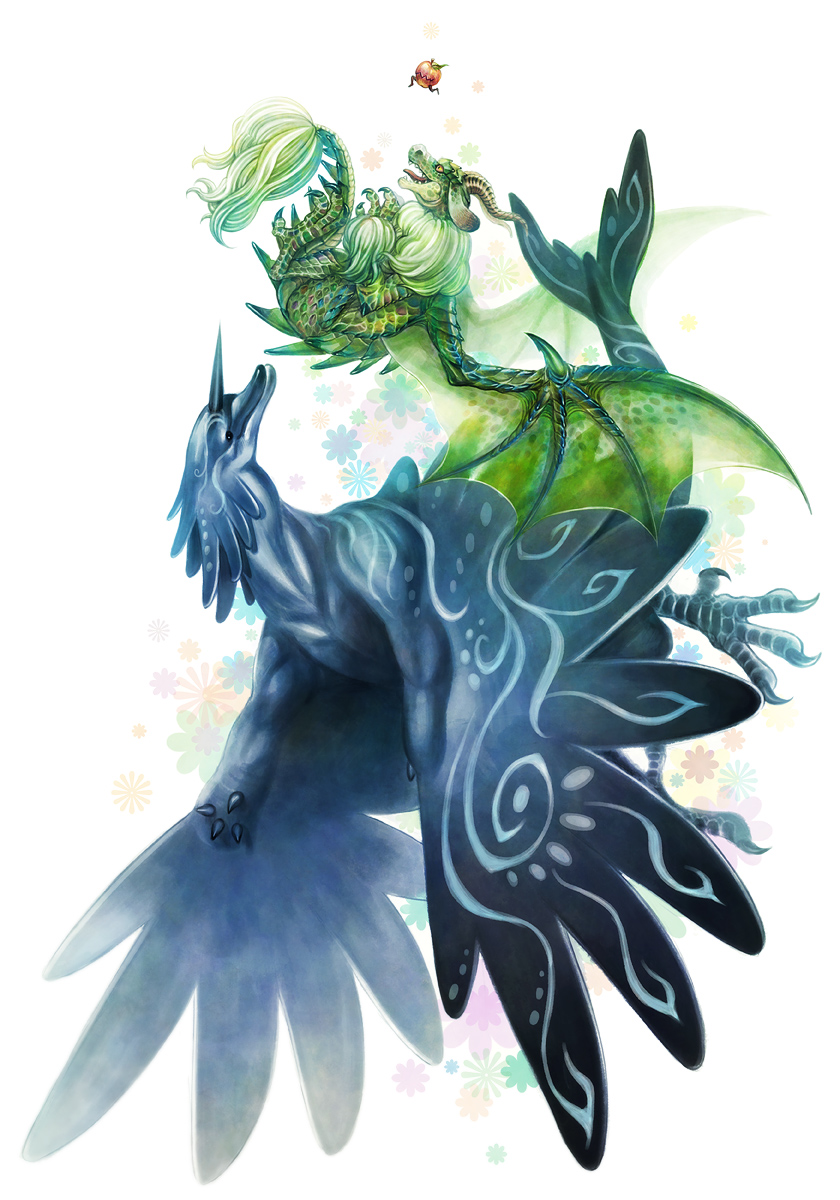 pixiv fantasia and 1 more drawn by ujuju