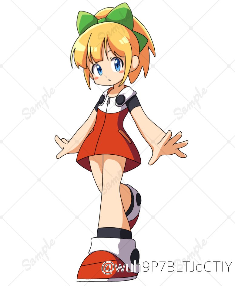 roll (mega man and 1 more) drawn by wuh9p7bltjdctiy