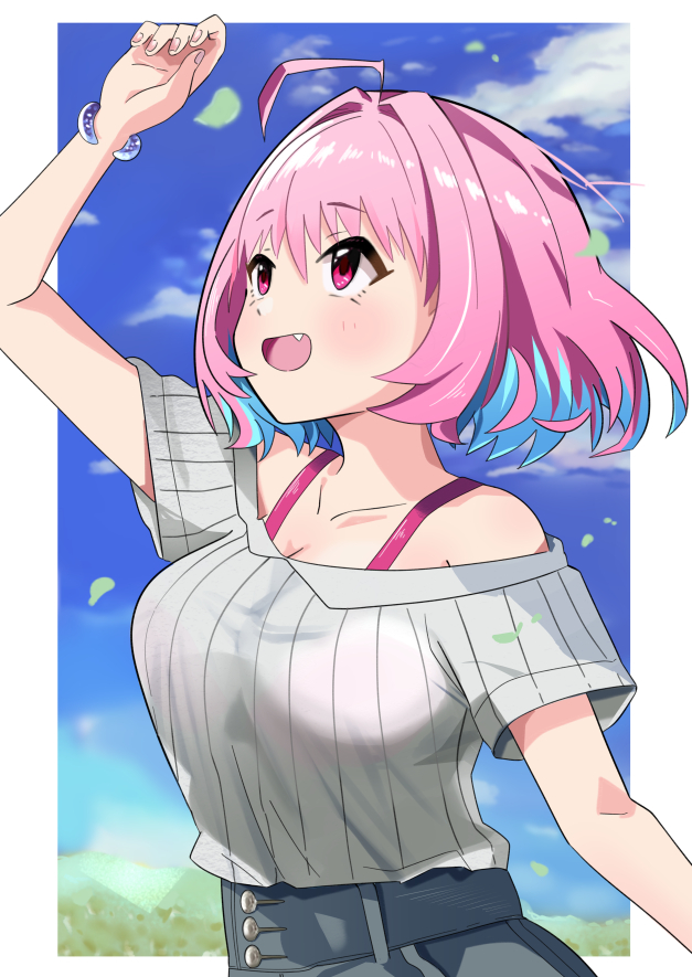 yumemi riamu (idolmaster and 1 more) drawn by mitche