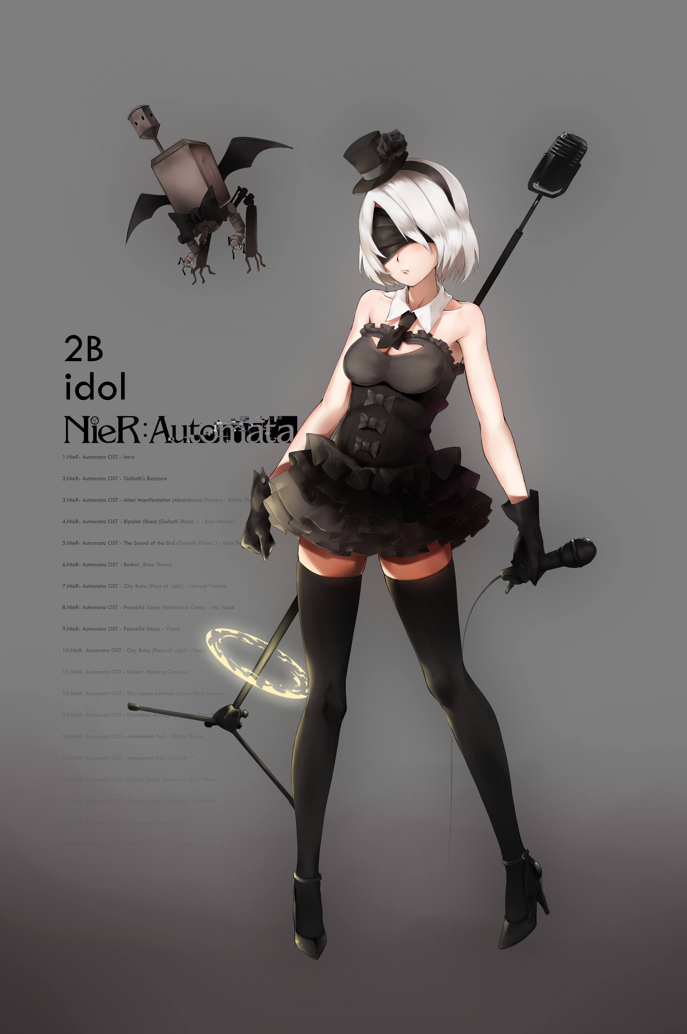 Source. yorha no 2 type b and pod (nier and 1 more) drawn by sky mk2. danbo...