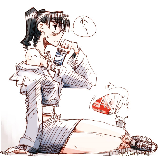 amasawa yuuko and mojo (dennou coil) drawn by mike156