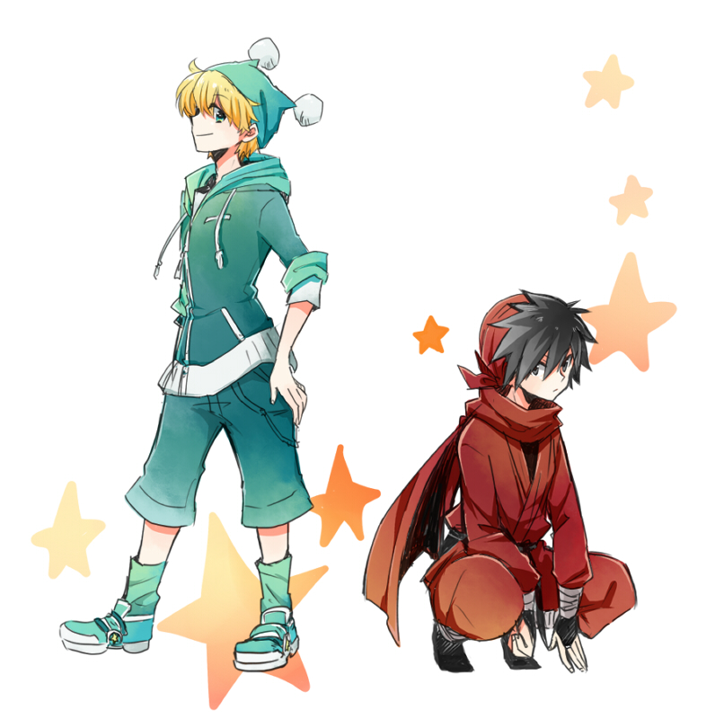 mirumo and yashichi (mirumo de pon!) drawn by gaa_(butsugen)