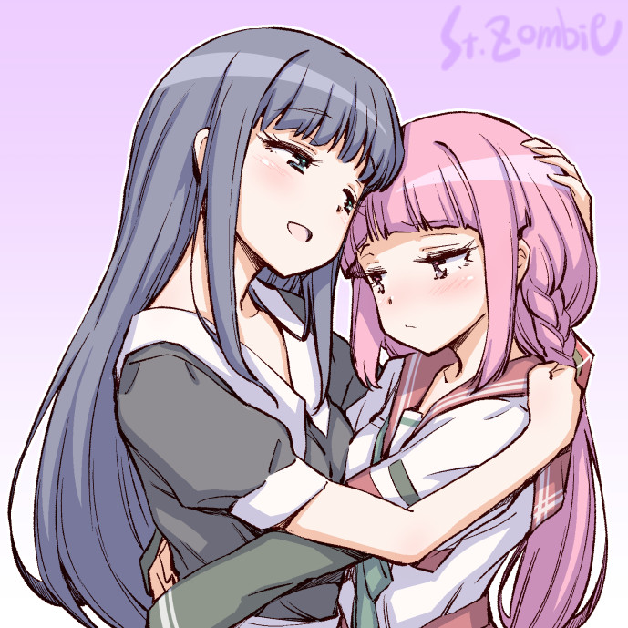 tamaki iroha and nanami yachiyo (mahou shoujo madoka magica and 1 more) drawn by studiozombie