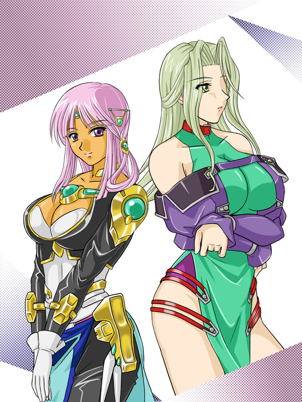 lamia loveless and ariel org (super robot wars and 2 more) drawn by ralsaz