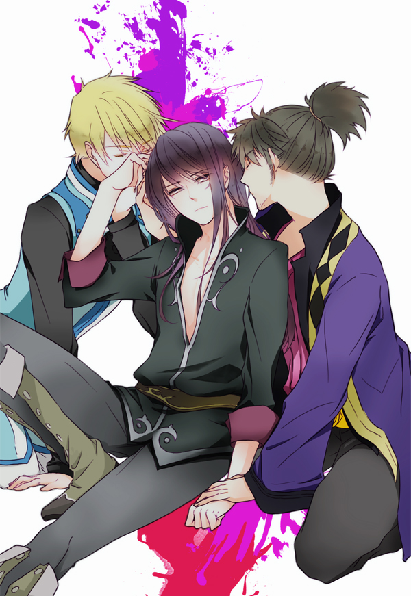 yuri lowell, raven, and flynn scifo (tales of and 1 more) drawn by shinsuke_(moccori)
