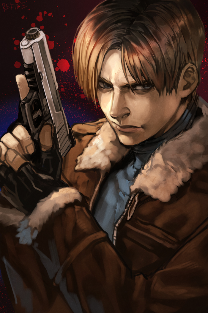 leon s. kennedy (resident evil and 1 more) drawn by hungry_clicker