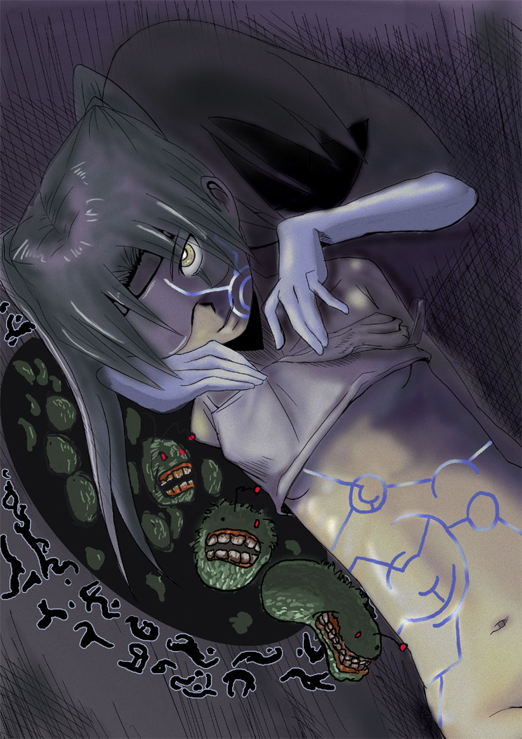 amasawa yuuko, mojo, and michiko (dennou coil) drawn by sasaki_bullet