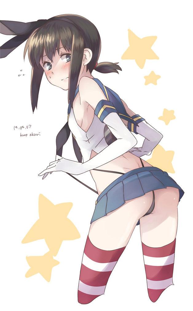 shimakaze and fubuki (kantai collection) drawn by kuuga_(cf)