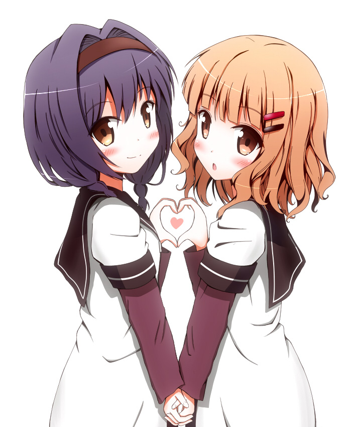 oomuro sakurako and furutani himawari (yuruyuri) drawn by aikawa_ryou
