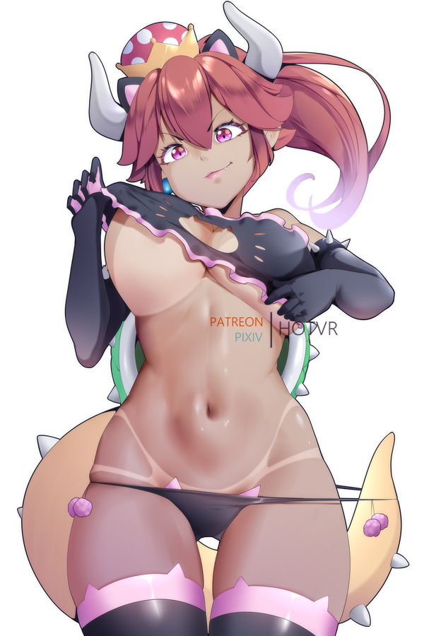 bowsette (mario and 1 more) drawn by hot_vr