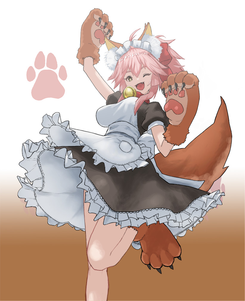 tamamo and tamamo cat (fate and 1 more) drawn by flasso