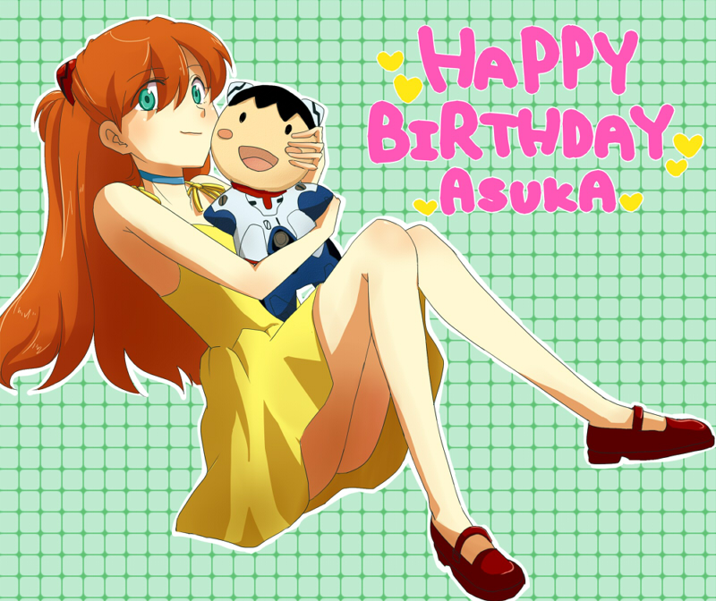 souryuu asuka langley and ikari shinji (neon genesis evangelion and 1 more) drawn by gaju