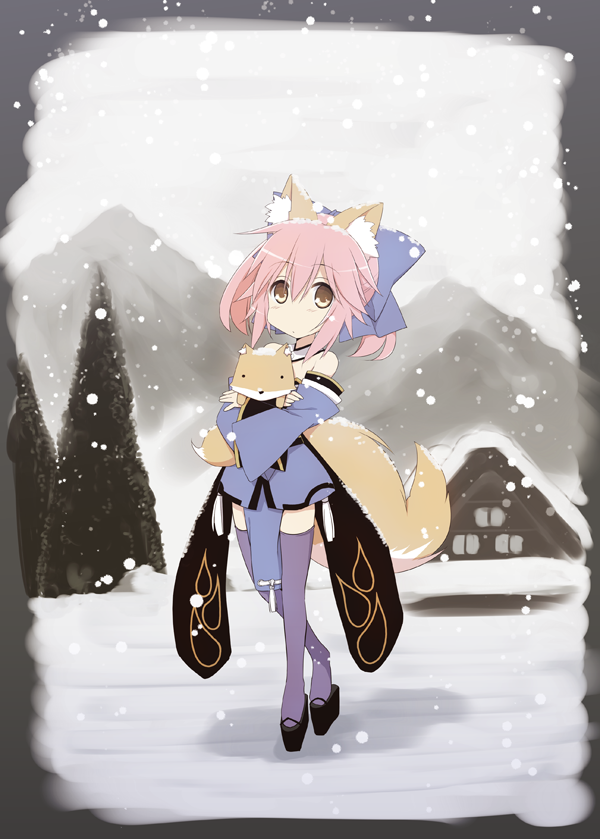 tamamo and tamamo no mae (fate and 1 more) drawn by kurikara