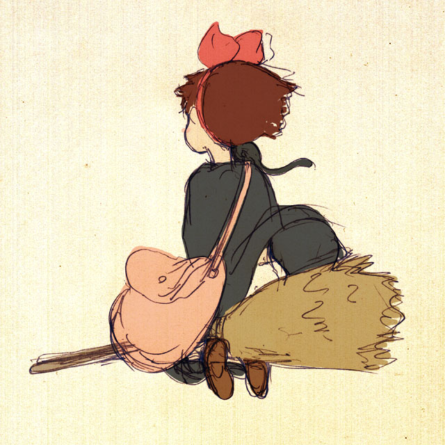 kiki and jiji (majo no takkyuubin) drawn by pomo_rosso