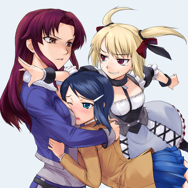 mizutani eri, suzuki ayane, and ozaki reiko (idolmaster and 1 more) drawn by rona