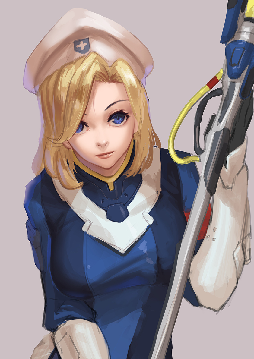 mercy and combat medic ziegler (overwatch and 1 more) drawn by whitem_(whiteemperor2020)