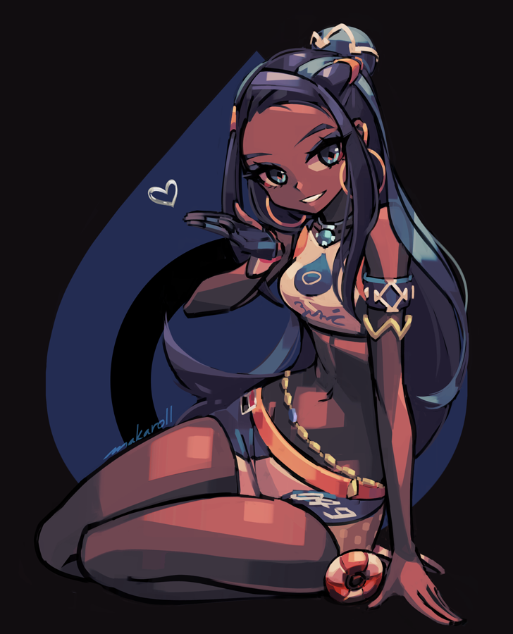 nessa (pokemon and 1 more) drawn by makaroll