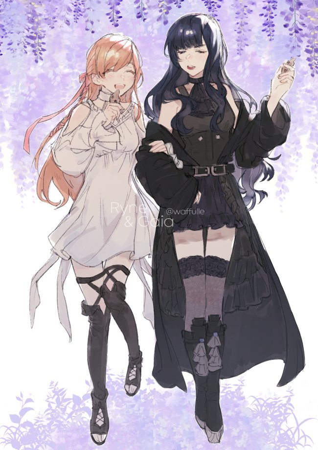 ryne waters and gaia (final fantasy and 1 more) drawn by waffulle