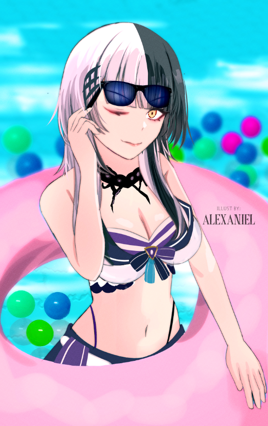 shiori novella (hololive and 1 more) drawn by alexaniel