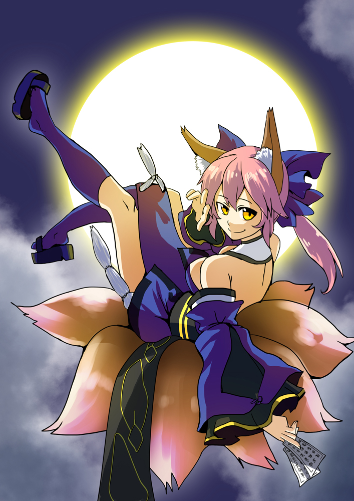 tamamo and tamamo no mae (fate and 1 more) drawn by candledevas