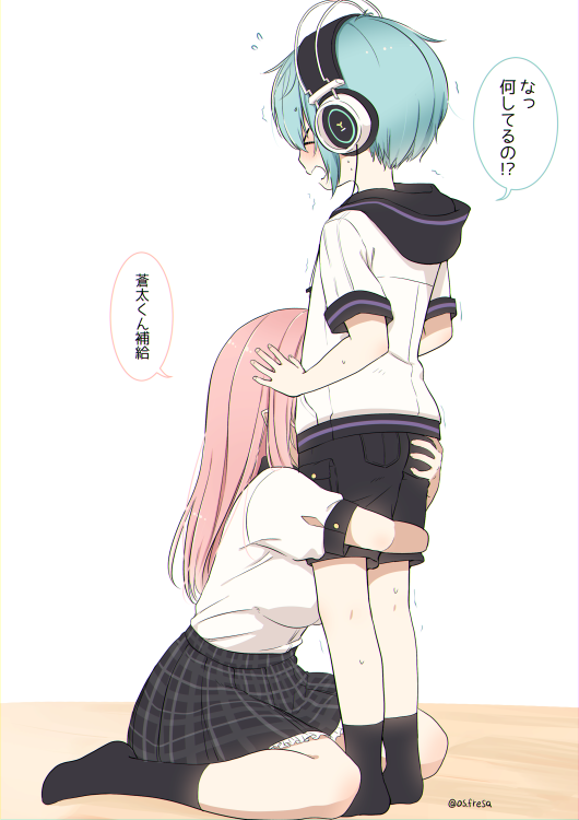 nei akutsu and souta kandori (original) drawn by os_(os_fresa)