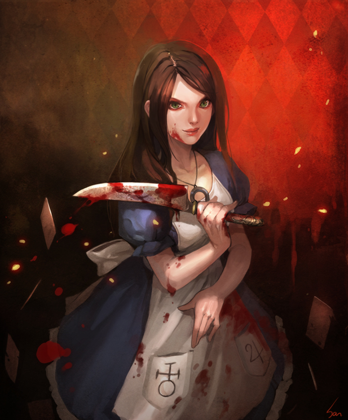 alice liddell (american mcgee's alice and 1 more) drawn by nawol