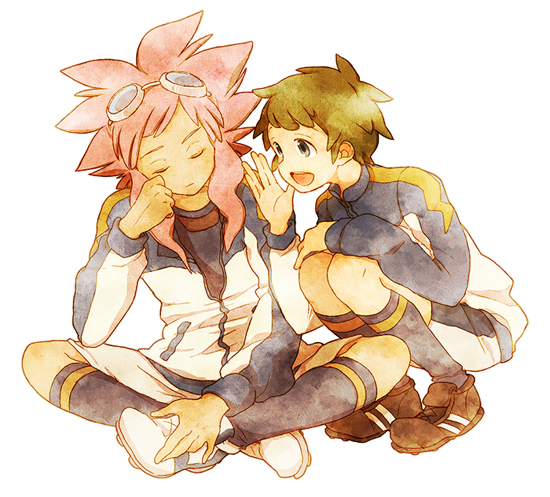 tsunami jousuke and tachimukai yuuki (inazuma eleven) drawn by hiruri