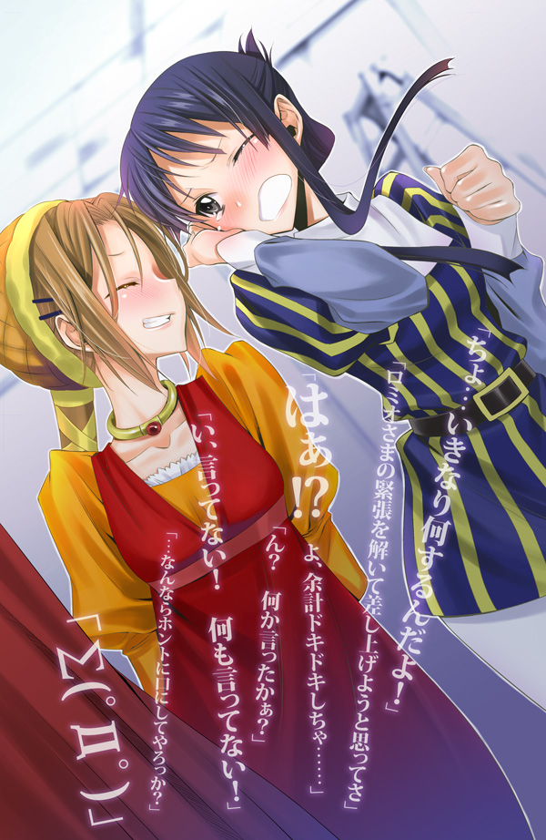 akiyama mio, tainaka ritsu, juliet capulet, and romeo montague (k-on! and 1 more) drawn by takano_saku