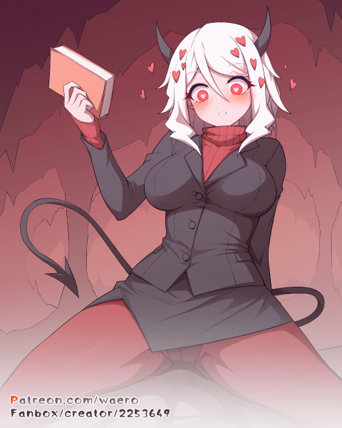 modeus (helltaker) drawn by waero