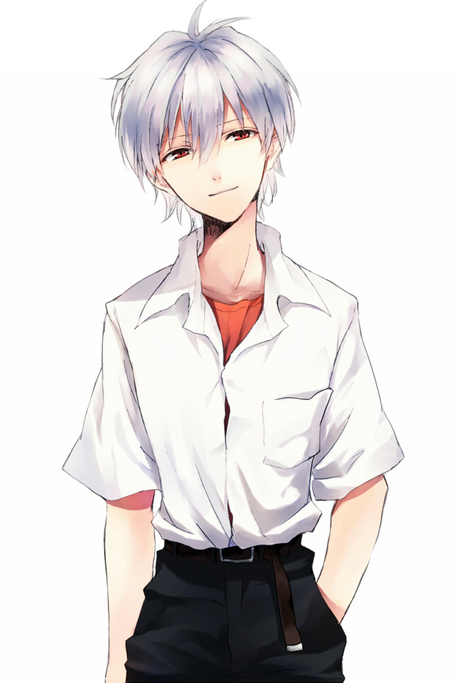 nagisa kaworu (neon genesis evangelion) drawn by labbro0606