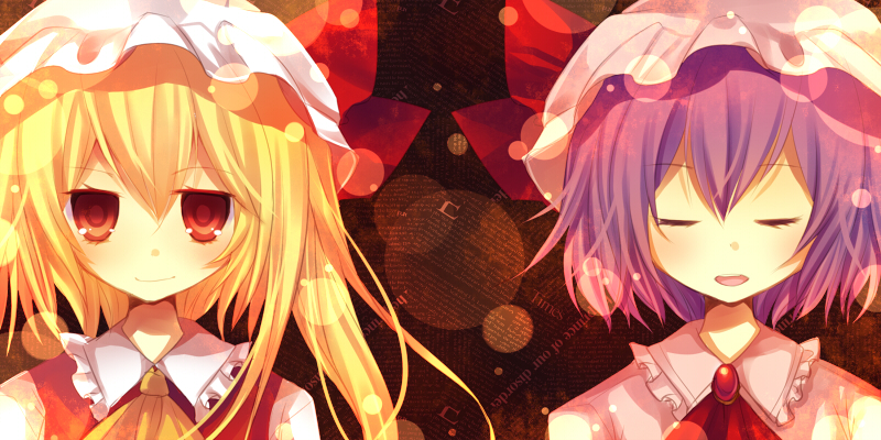 remilia scarlet and flandre scarlet (touhou) drawn by kusada_souta