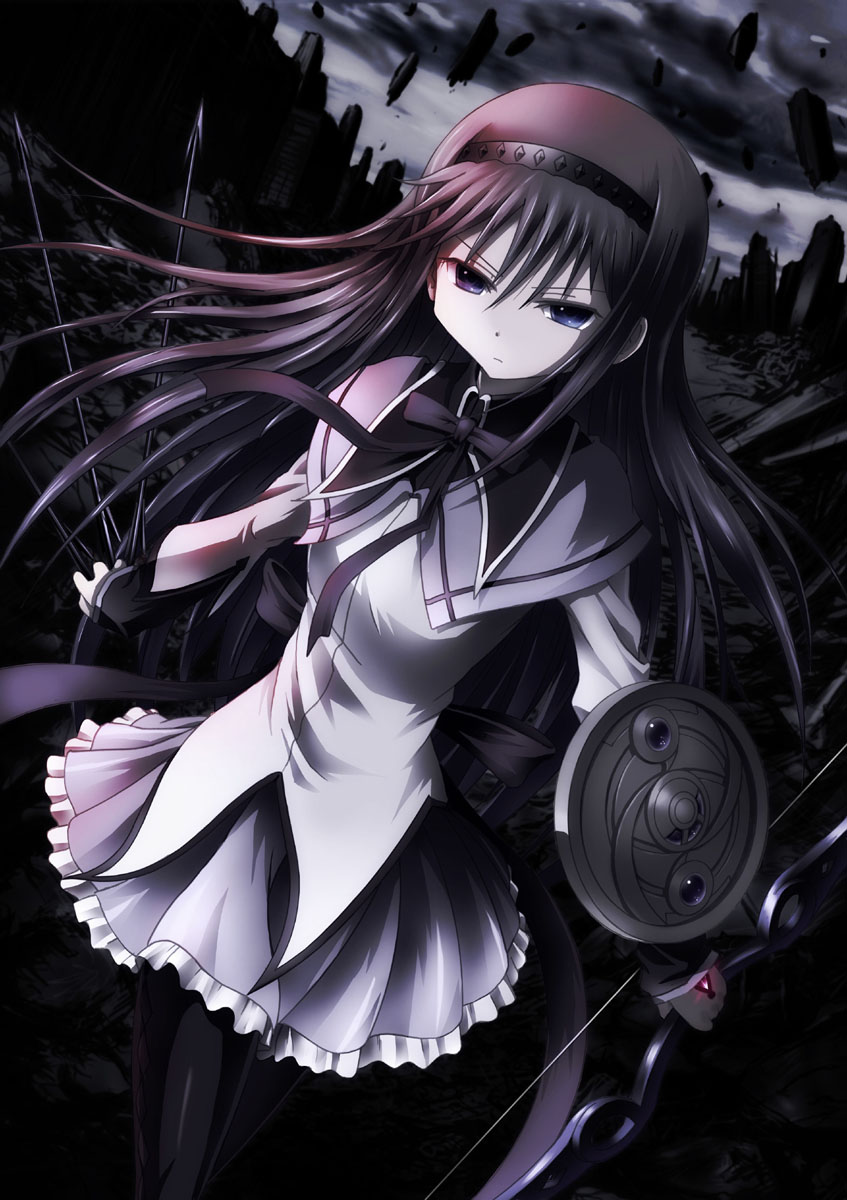 akemi homura (mahou shoujo madoka magica) drawn by kuboken_(kenta_kubodera)