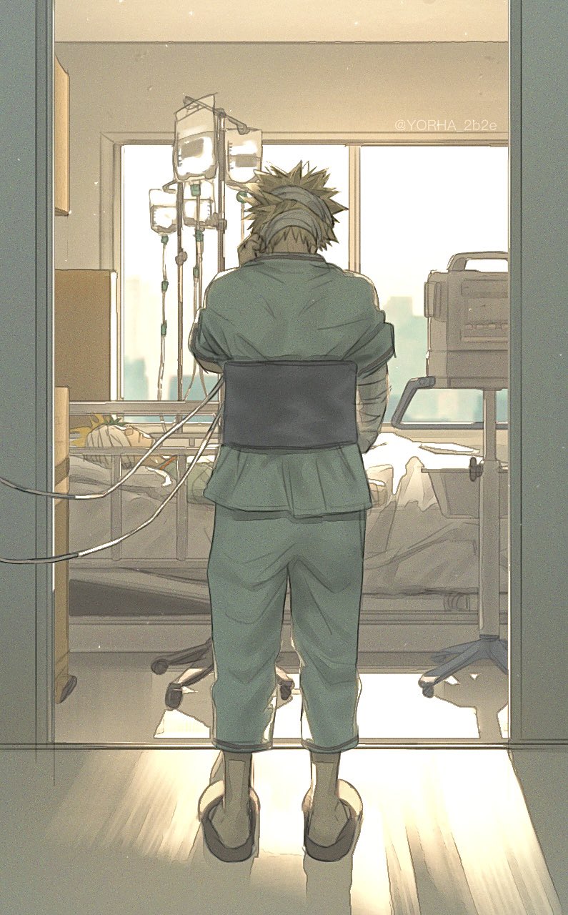 midoriya izuku and bakugou katsuki (boku no hero academia) drawn by yorha_2b2e