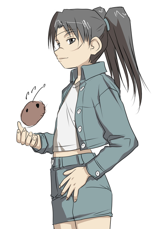 amasawa yuuko and mojo (dennou coil) drawn by sakaki_imasato