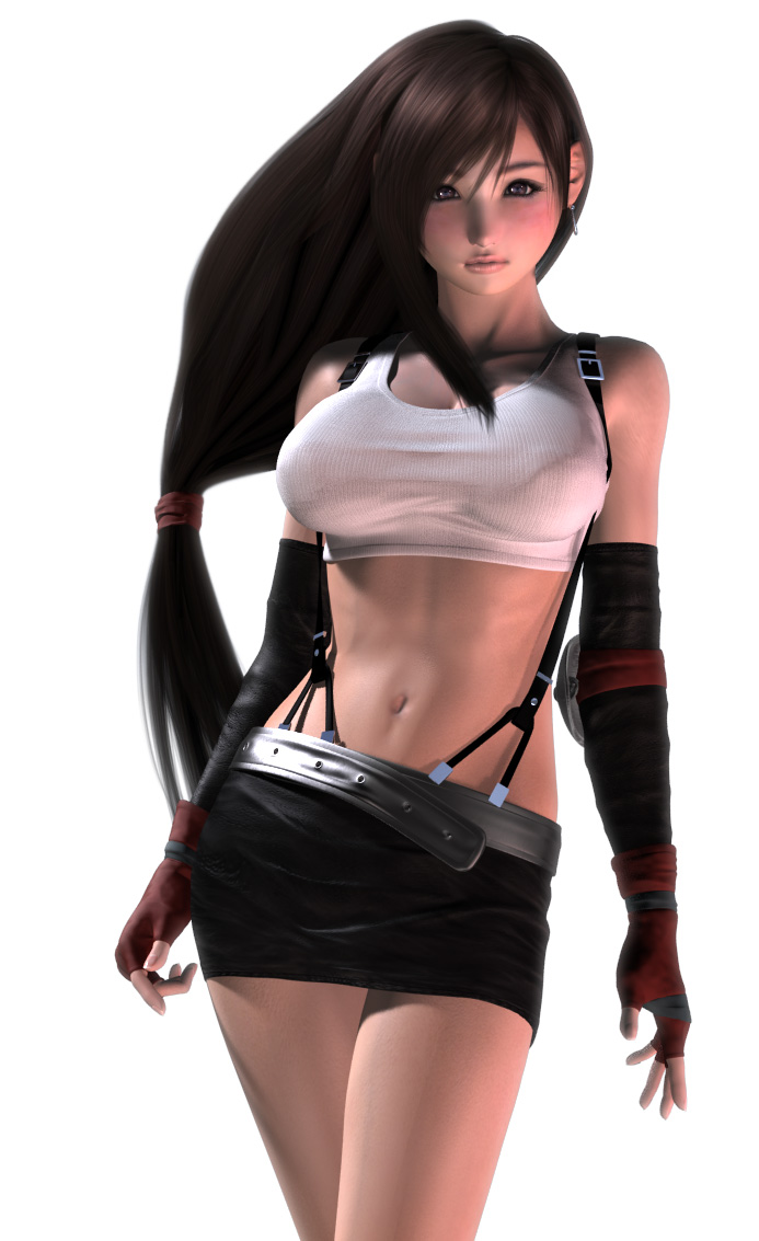 tifa lockhart (final fantasy and 1 more) drawn by hinemaru