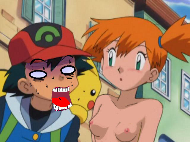 pikachu, ash ketchum, and misty (pokemon and 1 more)