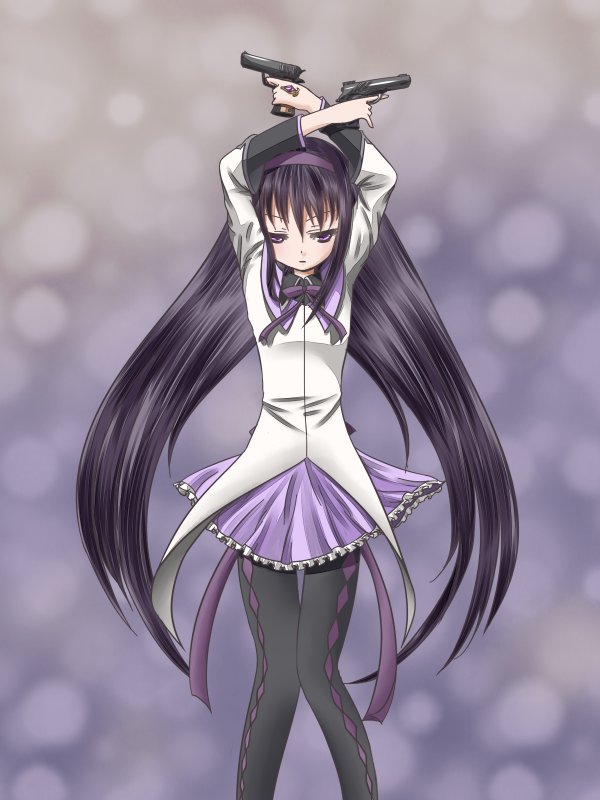 akemi homura (mahou shoujo madoka magica) drawn by bororo_(borologue)