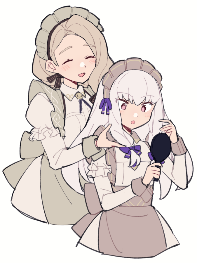 lysithea von ordelia and mercedes von martritz (fire emblem and 2 more) drawn by do_m_kaeru