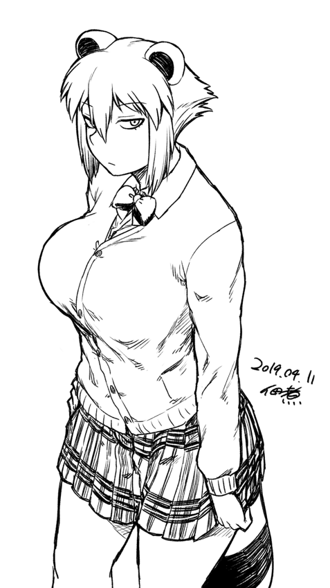 araiguma-san (original) drawn by tsukudani_(coke-buta)