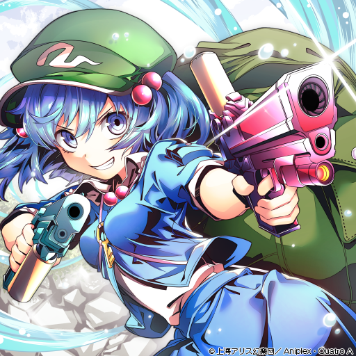 kawashiro nitori (touhou and 2 more) drawn by arikanrobo