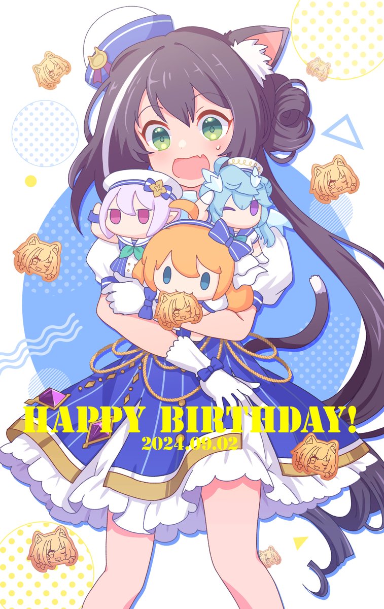 karyl, kokkoro, pecorine, and sheffy (princess connect! and 1 more) drawn by rii_(metro_electro)