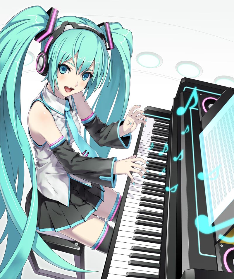 hatsune miku (vocaloid) drawn by fukukitaru