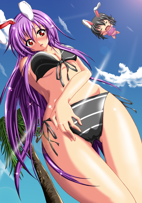 reisen udongein inaba and inaba tewi (touhou) drawn by fuyuno_taka