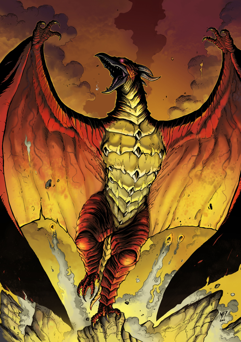 rodan (godzilla and 1 more) drawn by matt_frank